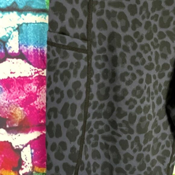 G4 Free Animal Print Athletic Leggings Workout Pants Size XS - Picture 4 of 9